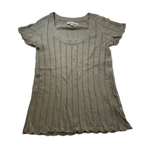 Old Navy | Knitted Scallop Edge Sweater Top Vintage 90s